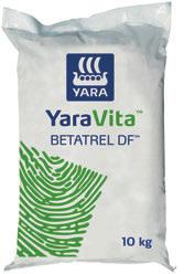 YaraVita BETATREL DF Rostlina cukrovky je citlivá především přede- na bór kvůli srdéčkové hnilobě, sodík pro lepší hospodaření s vodou, mangan a hořčík pro lepší zdravotní stav listů a vyšší
