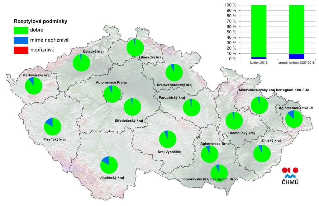 I. ÚVOD Úsek kvality ovzduší Českého hydrometeorologického ústavu (ČHMÚ) vydává od listopadu 2014 zprávy hodnotící znečištění ovzduší a rozptylové podmínky v České republice za předchozí měsíc.