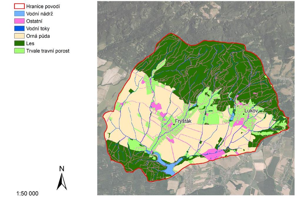 Povodí se výrazně liší svým charakterem. Obr. 3.
