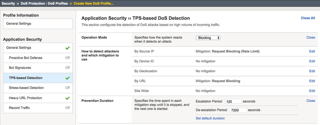 Automatic HTTP/S DoS Attack Protection DETECT A DOS CONDITION