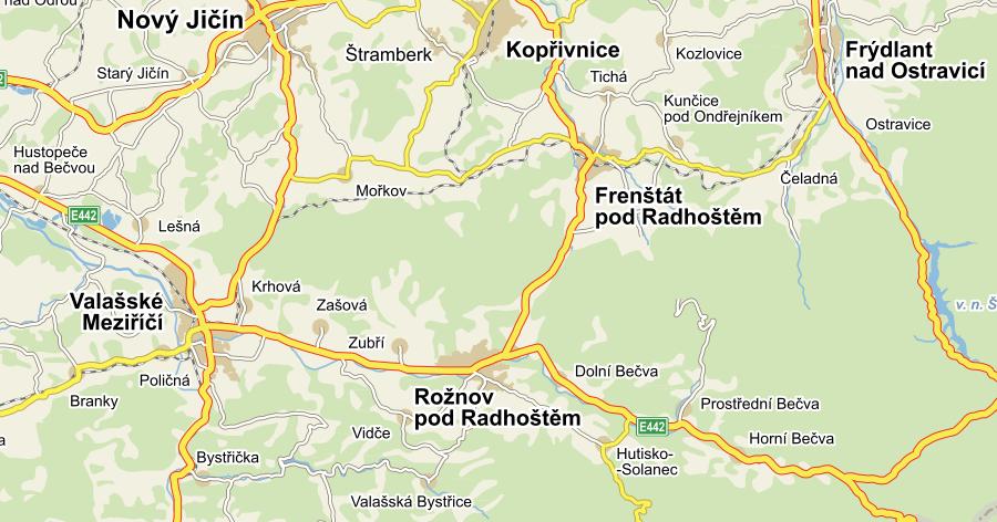 Předmětná nemovitá věc se nachází ve Valašském Meziříčí, v ulici U Vodojemu.
