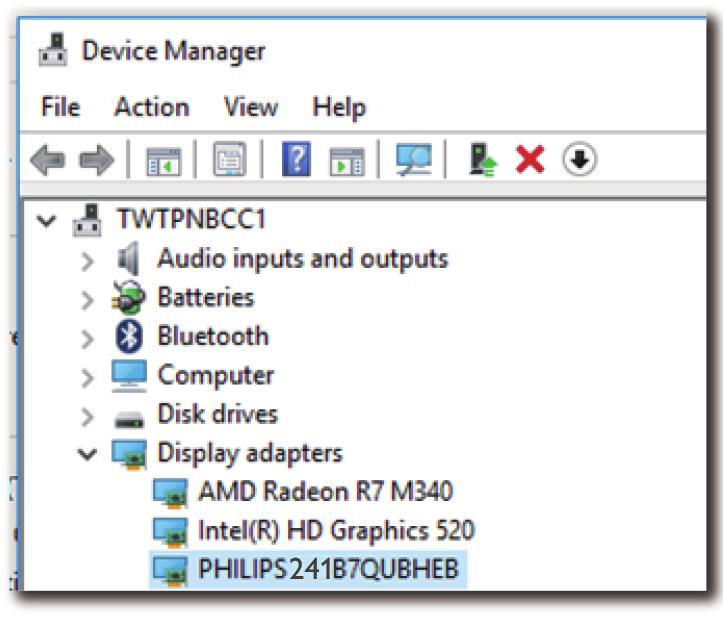 Když se zobrazí název monitoru, znamená to, že instalace softwaru DisplayLink byla