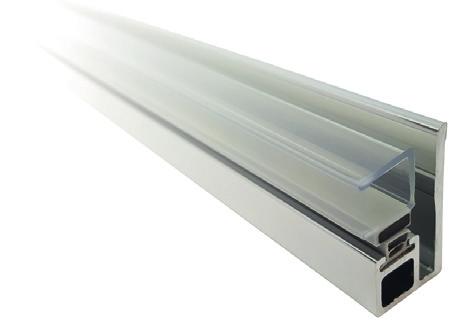 SHMPW-SET-02 Profil s magnetickým těsněním, sklo - zeď Profile with magnetic seal, glass - wall Dveřní panel Door panel Čirý plast Transparent plastic 7 3.4.5.