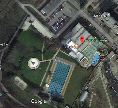 Aquapark Vyškov Aquapark funguje pro vodní zábavu a relaxaci a zároveň jako místo i pro kondiční plavání v bazénu délky 25 m. Na krytou část navazuje venkovní letní areál.