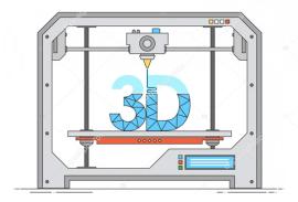 5 Zjednodušený princip 3D tisku [9] [31] Všechna zařízení pro výrobu 3D modelů pracují na stejném principu.