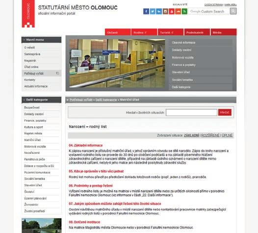 Olomouc: Vydávání rodných listů v nemocnici Statutární město Olomouc se nachází v okrese Olomouc v Olomouckém kraji. www.olomouc.