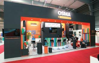 strana 26/230 Kategorie 31 60 m 2 : Vystavovatel: Gebr. Ostendorf OSMA zpracování plastů s. r. o. Realizátor: AIVR, s. r. o. Umístění: Hala 3/19 Expozice společnosti Gebr.