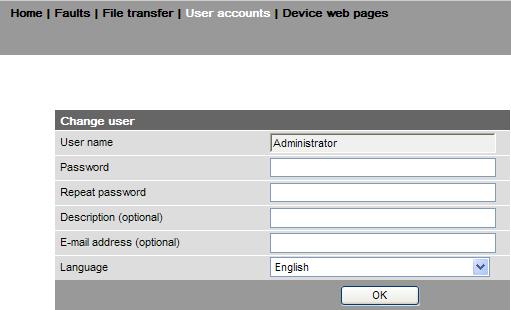 0 (Password): Password.1 4. Klikněte na [ Login ] pro dokončení. 5. Po prvním přihlášení se zobrazí dialogové okno pro nastavení a zadání nového hesla.