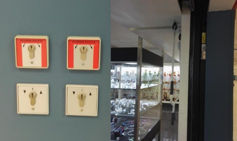 V prostorách, které jsou vybaveny Elektronickou Požární Signalizací, musí být systém navázán na EPS, po jejímž signálu se uvolní brzda a roleta sjede samovolně dolů.