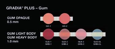 Gum Shades Set 901051 GRADIA PLUS