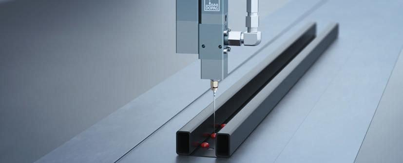 Volumetrické dávkování DOPAG LUBRILINE 17 Komorové dávkovací ventily Stabilní proces a flexibilita s dávkovaným objemem Komorové dávkovací ventily se používají při bodovém nanášení médií s nízkou až