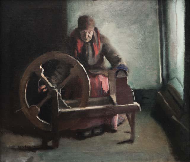 Rudolf Kremlička (1886 1932) Sukařka olej na plátně, dat. 1917, sign.