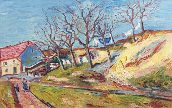 AUKČNÍ ROČENKA 2017 Vincenc Beneš (1883 1979) Pražská periferie olej na plátně, dat.