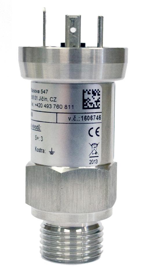 JSP Měření a regulace Snímače tlaku - ND0072-2015/05 NÁVOD DMK 331 Snímače relativního a absolutního tlaku s keramickou membránou Čidlo s keramickou oddělovací membránou bez náplně pro měření