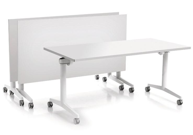T1 Stůl se sklopnou deskou Deska šířka 1500 mm, hloubka 750 mm, výška fixní 730-750 mm, tloušťka max. 25 mm, rohy zaoblené min. 3 mm. Nosné sloupky průměr 60-80 mm. Kolečka průměr min. 60 mm.