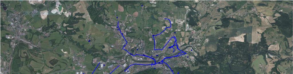 2.6.3 Městská hromadná doprava Obrázek 9: Problémová mapa městské hromadná dopravy Obrázek 10: Problémová mapa městské