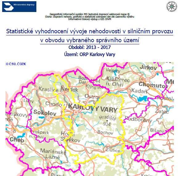 Karlovarský kraj Rok 2012 Rok 2013 Rok 2014 Rok 2015 Rok 2016 Rok 2017 Celkem nehod 1396 1626 1732 1996 2675 2967 Usmrceno osob 11 8 15 24 13 12 Zraněno těžce osob 65 72 83 53 68 57 Zraněno lehce