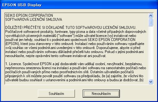 Připojování kabelem USB a promítání (zobrazení USB, pouze EB-1735W/1725) 98 f První připojení Používáte-li operační systém Windows 2000, poklepejte na položku "Můj počítač" - "EPSON_PJ_UD" -