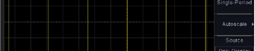stejný, jak ukazuje výše uvedený obrázek. Nastavení útlumy sondy Sondy mají různé hodnoty útlumu, který má vliv na rozsah zobrazeného signálu ve vertikálním směru.