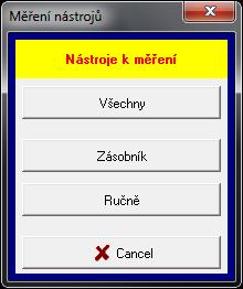 3 Hlavní menu programu - Správce nástrojů Textové informace Stav zobrazuje stav zásobníku, jestli je připraven (klidový stav) nebo je prováděna některá činnost (zakládaní nového nástroje, vracení