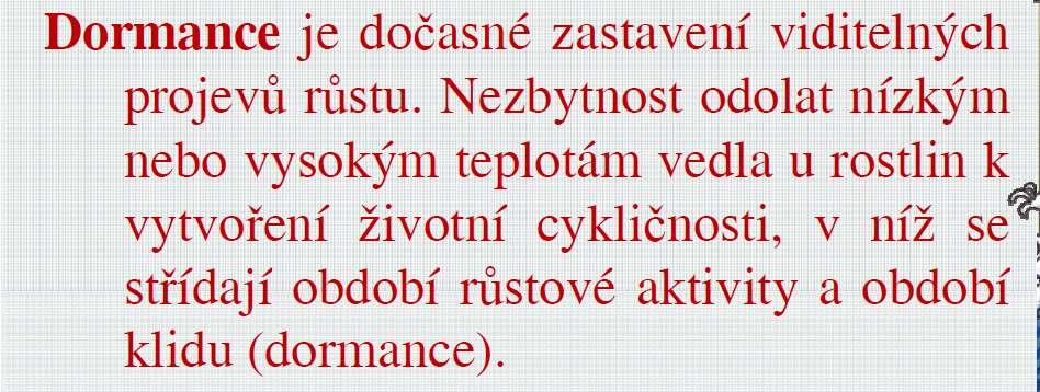 Dormance