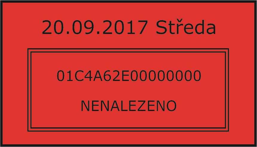 Pokud zadaný kód operace existuje, bude tato nastavena. V opačném případě zazní zamítací tón. Tuto možnost volby lze zakázat v menu vlastnosti.