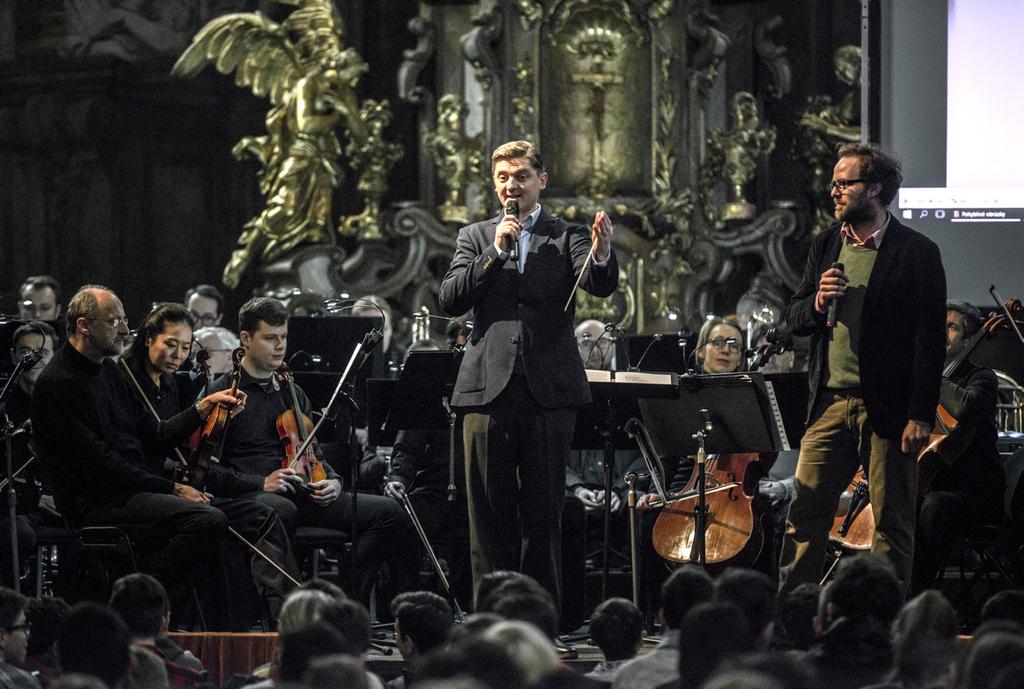 STŘEDNÍ POHYBLIVÉ OBRÁZKY ANEB O FILMOVÉ HUDBĚ KOMENTOVANÝ KONCERT FILMOVÉ HUDBY HITY STŘÍBRNÉHO PLÁTNA ORCHESTR BEZ FRAKU ZÁŽITKOVÉ DOPOLEDNE S ORCHESTREM V OBECNÍM DOMĚ NAHLÉDNĚTE DO NAŠEHO