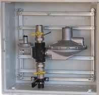 Rozměry u Alz6U/Alz8, Alz8Pr ŠxVxH 500x500x210mm Tento regulátor je určený pro plynofikaci průmyslových objektů a velkých plynových kotelen.