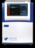Azure c150 Rozlišení snímků 5,4 MPx Integrovaný tablet Zabudovaný zdroj UV světla dvou vlnových délek Zabudovaný zdroj epi-blue a bílého světla Azure c200 Upgrade pro detekci chemiluminiscence