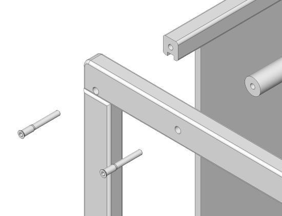 Den Artikel bei der Montage auf ebene, glatter Fläche stellen. Place the product on a flat, smooth surface during assembly. Pour le montage, posez l'article sur une surface plane et lisse.