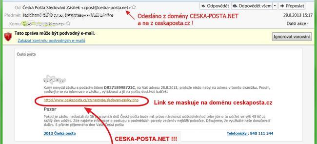 MALWARE (havěť) ukázka 3 Podvodný