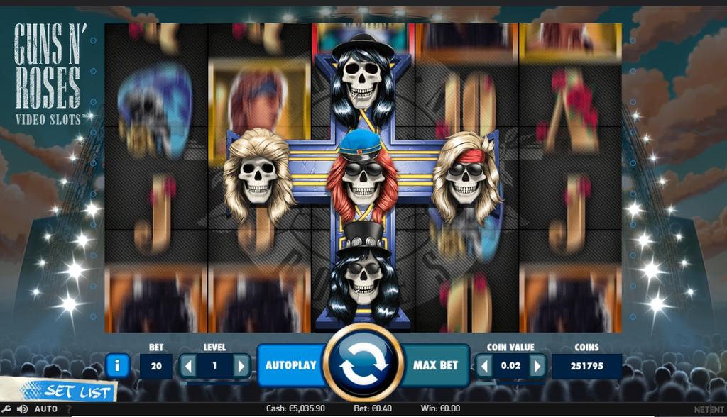Při 1. roztočení je válcem Stacked Wild válec číslo 3, při 2. roztočení jsou za Stacked Wild označeny válce číslo 1 a 5 a při posledním roztočení jsou válci Stacked Wild válce 2 a 4.