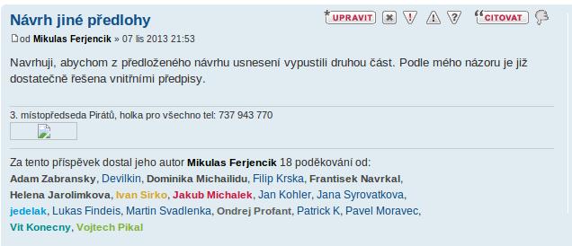 Návrh na již zahájeném jednání Návrh na postup Jiný návrh