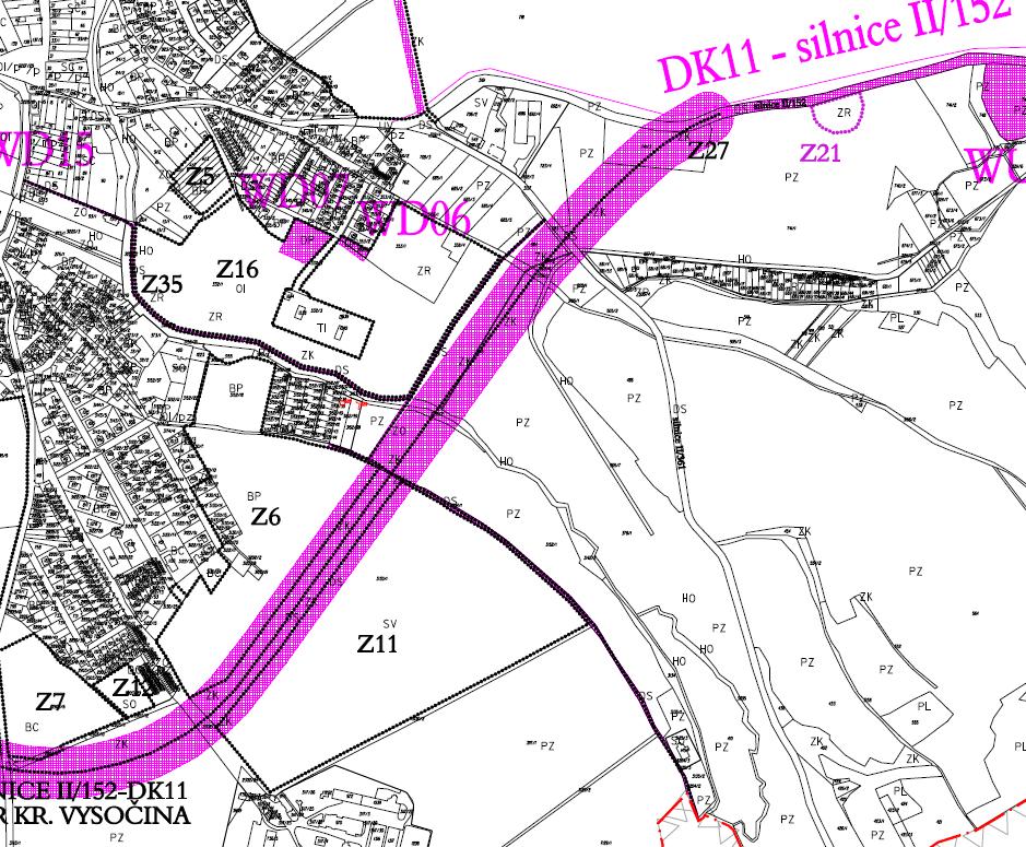 ÚZEMNÍ STUDIE Jaroměřice nad Rokytnou - Ke Spravedlnosti - Z11 6 Územním plánem Jaroměřice nad Rokytnou je zastavitelná plocha Z11 vymezena s navrženým využitím pro: - PLOCHY SMÍŠENÉ VÝROBNÍ (SV);