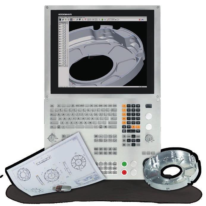 Otevřený pro externí informace TNC 640 zpracovává soubory CAD CAD-Viewer Standardně integrovaný CAD prohlížeč umožňuje otevírat 3D CAD modely a výkresy přímo v systému TNC 640.