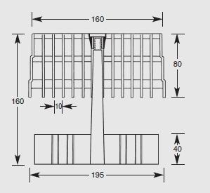 Lapače kamení jsou vhodné pro střešní vpusti od Ø 60 mm do 160 mm.