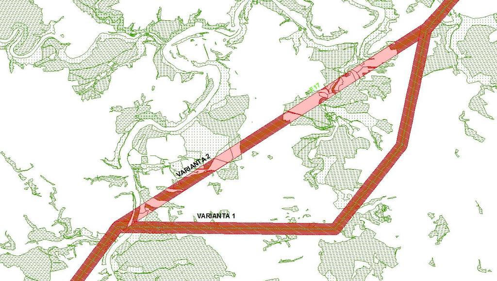 Obrázek 4: E19-2 - zdvojení vedení ZVN 400 kv Hradec Chrást (dle PÚR ČR koridor