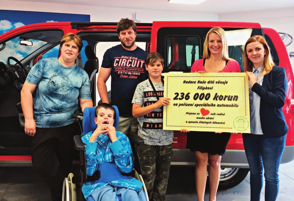 Na konci května 2018 proběhlo u plzeňského prodejce vozů Hyundai v autosalonu Autoprodej Šrámek s.r.o. předání speciálně upraveného vozu pro hendikepovaného Filípka.