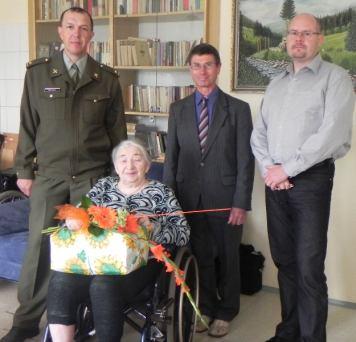 U příležitosti životního jubilea paní Zubikové přijel po