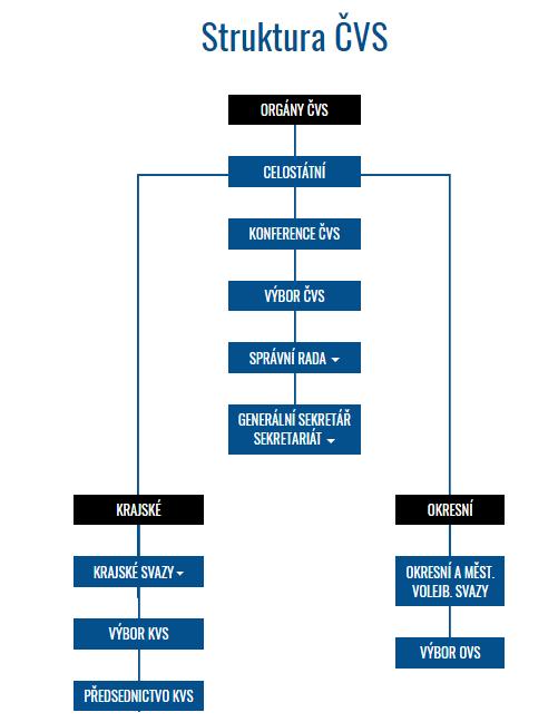 na základě směrnic ČVS. Český volejbalový svaz může být sdružen v jiné organizaci s právem kdykoli z ní vystoupit. O začlenění nebo o vystoupení rozhoduje výbor ČVS.