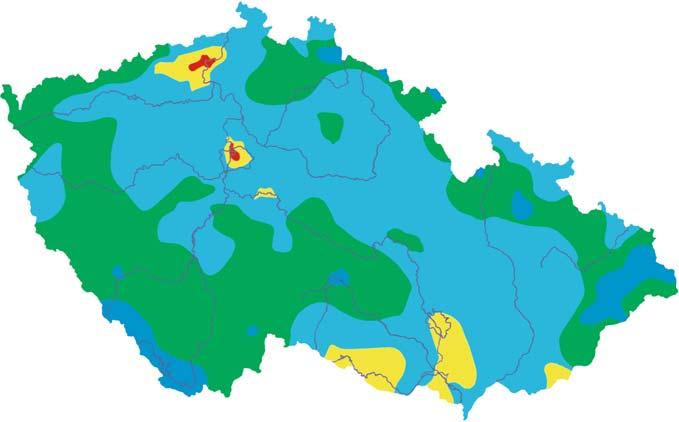 Klimatické členění ČR 6a 6b 6a 5b 5b ( 26,0 až 23,4 C) 6a ( 23,3 až 20,6 C) 6b 7a 6a 6a 5b 6a 6a