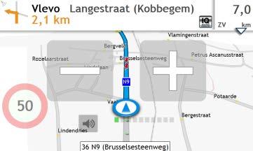odhadovaný čas příjezdu ujetá vzdálenost délka trvání trasy stationary time čas TTD/DTG/ETA pro cestu* * V závislosti na vypočtené trase se mohou na obrazovce zobrazovat další informace, například
