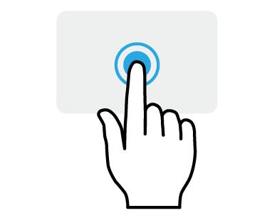 16 - Používání přesného touchpadu POUŽÍVÁNÍ PŘESNÉHO TOUCHPADU Touchpad ovládá šipku (neboli kurzor) na obrazovce. Když prstem přejedete po touchpadu, kurzor bude váš pohyb sledovat.