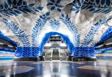 LETEM (DOPRAVNÍM) SVĚTEM Text: Žaneta Novodvorská STOCKHOLM: UMĚNÍ V METRU PŘINÁŠÍ MÉNĚ SEBEVRAŽD Nejrychlejší formou veřejné dopravy ve městech je bezesporu metro, a proto je také velmi oblíbeným a