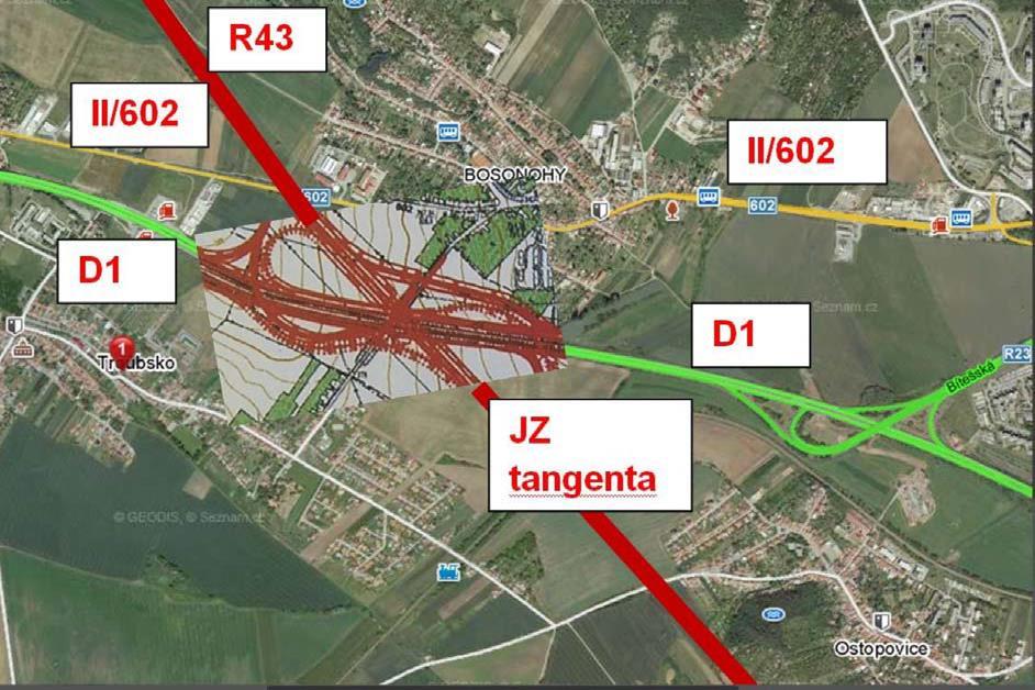 69. Občné z ochrnu kvlity bydlení Jinčovicích, Poždujeme náprvu vymezení koridoru pro D43, to vypuštění úseku severně od Sklice nd Svitvou (zde existujícího npojení do Boskovic).