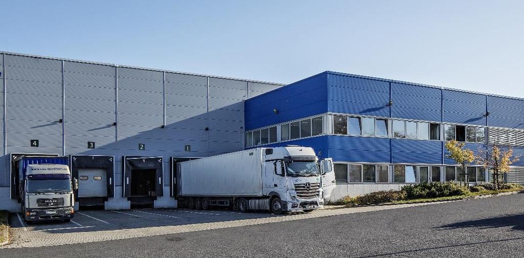 Písek, Česká republika Písek / Q4 Podlahová plocha celkem (m 2 ) 6 550 Stávající plochy 6 550 Plochy ve výstavbě - Možné rozšíření - Obsazenost 100 % Dvojice logistických areálů třídy A (ve