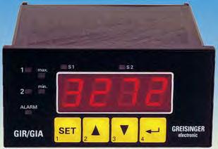 Poplach / Ochrana, Hladina Simulátory Snímače teploty Měřicí převodníky Loggery / BUS systémy Ruční měřicí přístroje 96 x 48 VÝŘEZ 90,5 x 43 modul E.A.S.Y.Bus GIR 2002 NS / DIF - 020 obj. č.