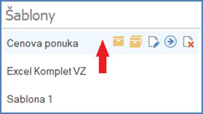 Novinky I. BLOK v Cenové Seznam soustavě novinek ÚRS 2019/II v programu KROS 4 Pro použití šablony se myší postavte nad vámi vybranou šablonu, která se podbarví světlemodře a zobrazí se možnosti.