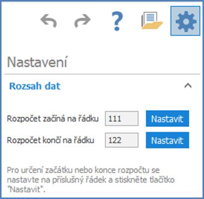 Novinky I. BLOK v Cenové Seznam soustavě novinek ÚRS 2019/II v programu KROS 4 2.6. Nastavení Při každém importovaném souboru je možné nastavit rozsah dat, který chcete importovat.