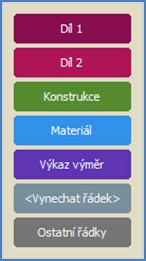 Novinky I. BLOK v Cenové Seznam soustavě novinek ÚRS 2019/II v programu KROS 4 2.1.2. Definování řádků Po označení všech sloupců určených na import, je potřebné označit řádky.